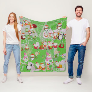 Santa Magisches Neues Jahr  Fleecedecke