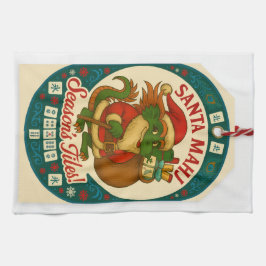 Santa Mahj Kitchen Towel Geschirrtuch