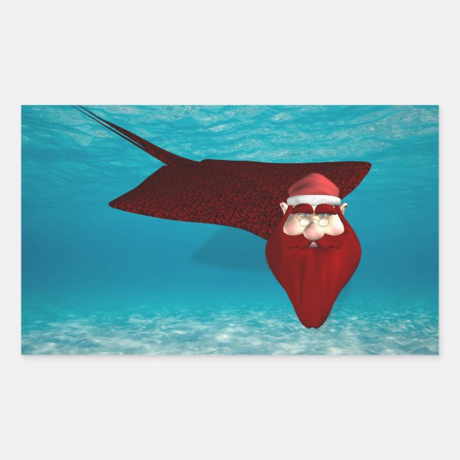 Santa Manta Rechteckiger Aufkleber (Vorderseite)