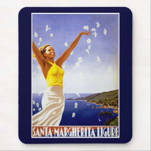 Santa Margherita Ligure mit Daisies Mousepad