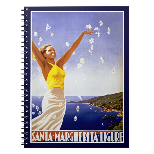 Santa Margherita Ligure mit Daisies Notizblock (Vorderseite)
