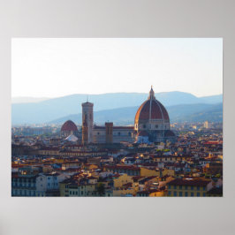 Santa Maria del Fiore bei Sonnenuntergang in Flore Poster