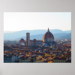 Santa Maria del Fiore bei Sonnenuntergang in Flore Poster