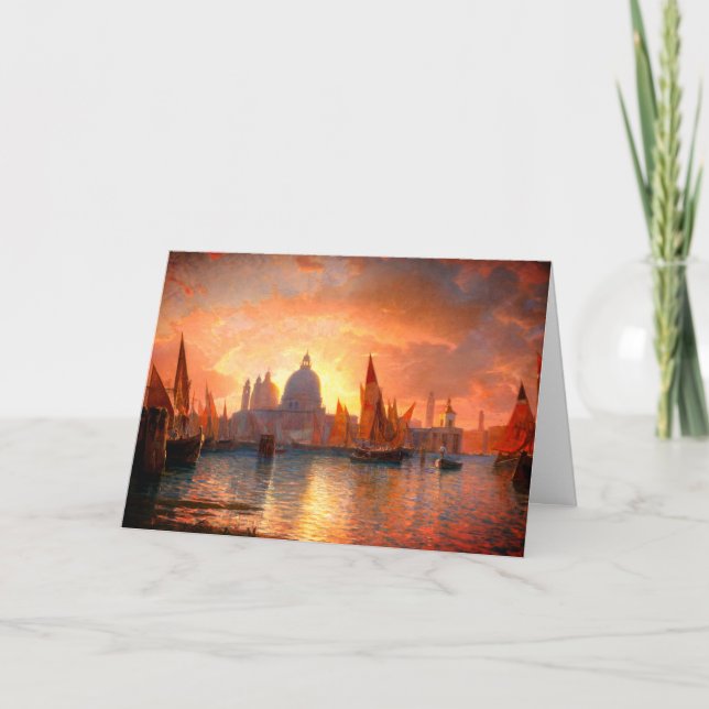 Santa Maria della Salute, Sonnenuntergang: Karte (Vorderseite)