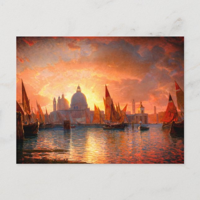 Santa Maria della Salute, Sonnenuntergang: Postkarte (Vorderseite)