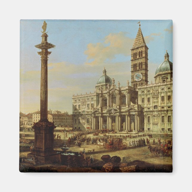 Santa Maria Maggiore, Rom, 1739 Magnet (Vorne)