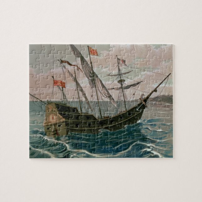 Santa Maria nähert sich der Küste des neuen W (Horizontal)