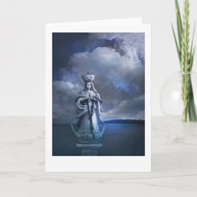 Santa Marian Kamalen Statue Karte (Vorderseite)