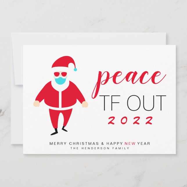 Santa Mask Peace TF Out 2022 Weihnachten (Vorderseite)
