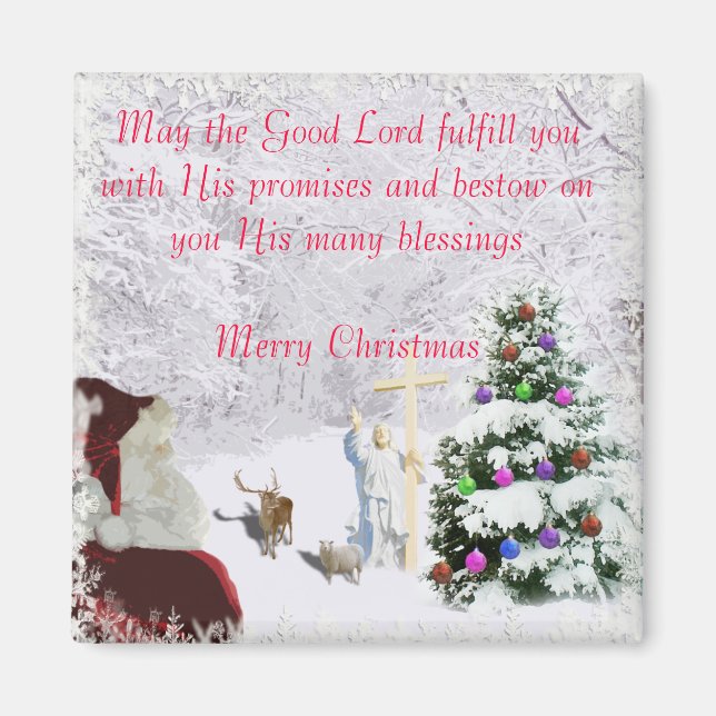 Santa Meets Jesus Magnet (Vorne)