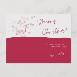 Santa Merry Christmas Postcard Postkarte
