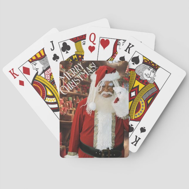 Santa Merry Christmas Spielkarten (Rückseite)