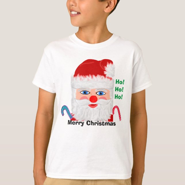 Santa Merry Christmas T-Shirt (Vorderseite)