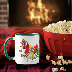 Santa Milk Cookies Dragons Tasse