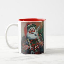 Santa mit Garland Tasse
