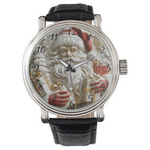 Santa mit Geschenken für ein frohes Weihnachtsfest Armbanduhr