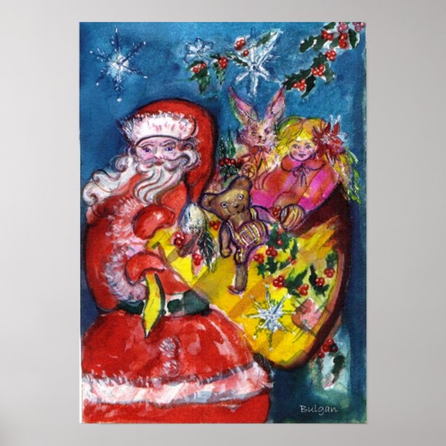 SANTA MIT GIFTS POSTER (Vorne)