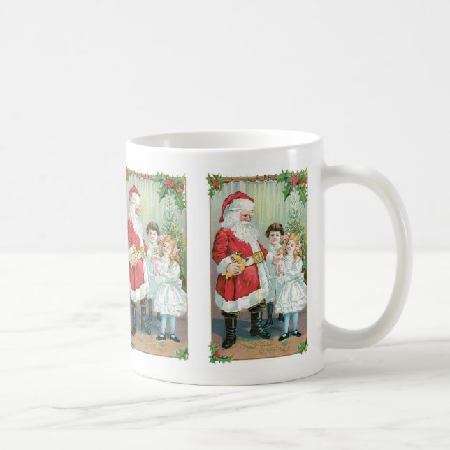 Santa mit Kindern Kaffeetasse (Rechts)