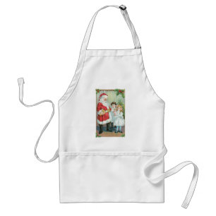 Santa mit Kindern Schürze