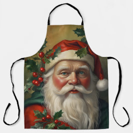 Santa mit Mistletoe Schürze