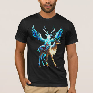 Santa mit seinem magischen Rentier T-Shirt