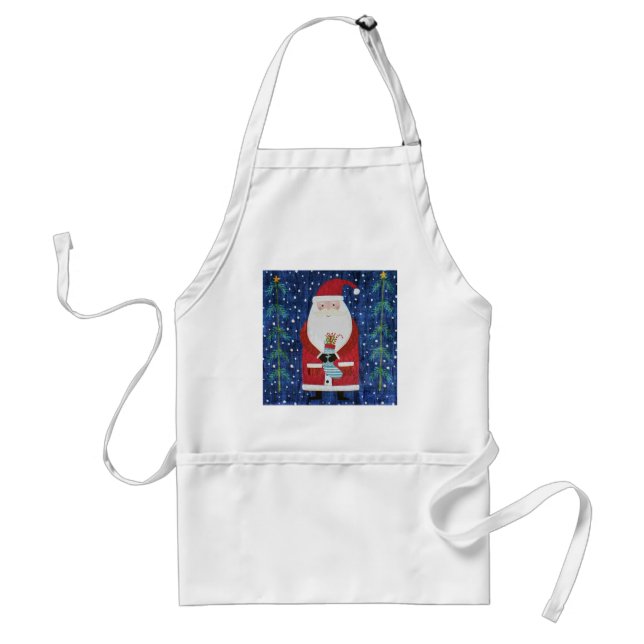 Santa mit Strumpf Schürze (Vorne)