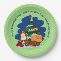 Santa mit Weihnachtsbaum 20xx Text 9" hinzufügen