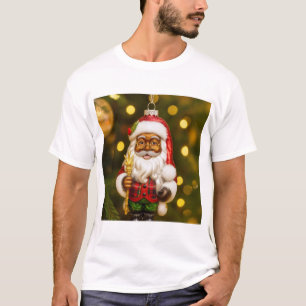 Santa mit Weihnachtsplätzchen-Freude T-Shirt