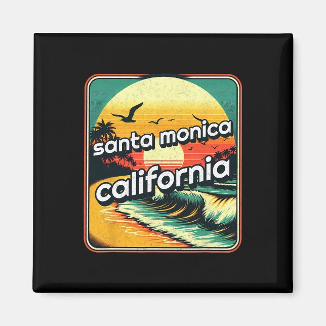 Santa Monica _7  Magnet (Vorne)
