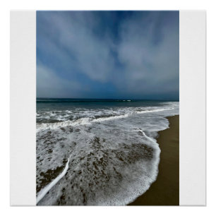 Santa Monica Beach im Herbst. Poster