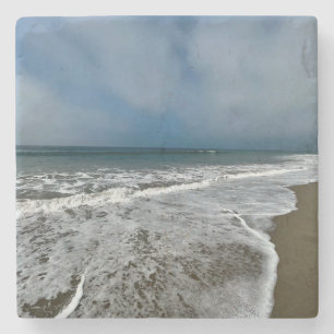 Santa Monica Beach im Herbst. Steinuntersetzer
