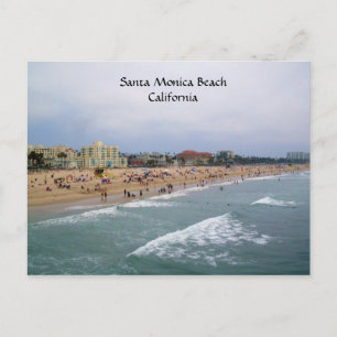 SANTA MONICA BEACH, KALIFORNIEN Postkarte