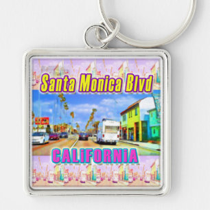 "Santa Monica Blvd 1" Schlüsselanhänger
