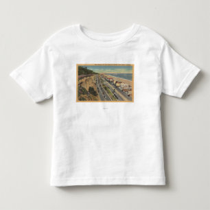 Santa Monica, CA - Strand-Szene entlang Palisades Kleinkind T-shirt