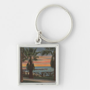 Santa Monica, CA - Yacht-Hafen und Schlüsselanhänger