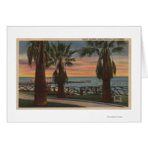 Santa Monica, CA - Yachthafen und Sonnenuntergang