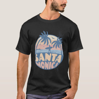 Santa Monica California Beach Surf Sommerferien T-Shirt