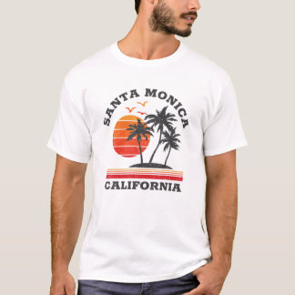 Santa Monica California Retro Souvenir Geschenk T-Shirt
