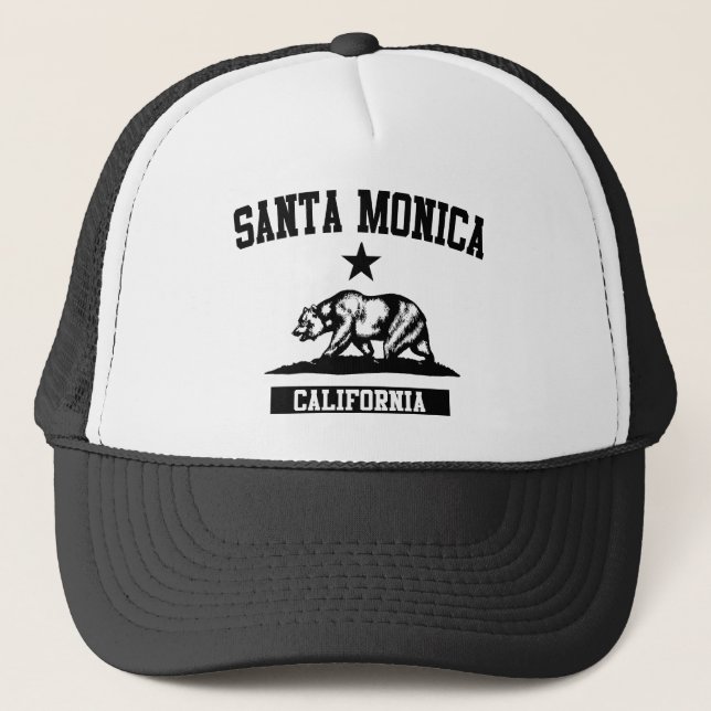 Santa Monica California Truckerkappe (Vorderseite)