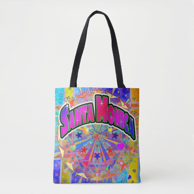 Santa Monica Cosmic Unity Tote Bag Tasche (Vorderseite)