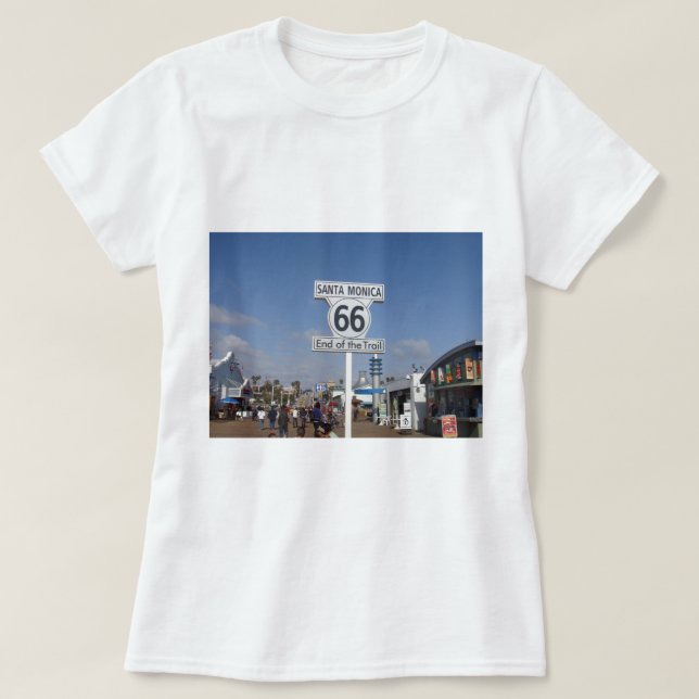Santa Monica, Kalifornien - Funktelegrafie 66 T-Shirt (Design vorne)