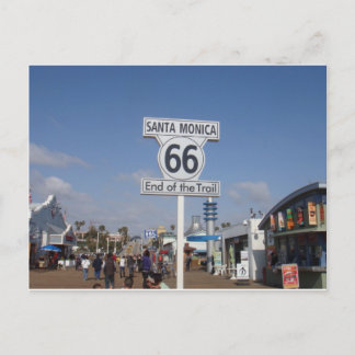 Santa Monica, Kalifornien - RT 66 Postkarte