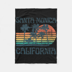 Santa Monica Kalifornien Strand Sommerurlaub Vint Fleecedecke