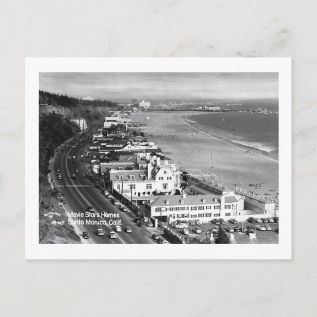 Santa Monica, Kalifornien Vintag Postkarte (Vorderseite)