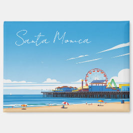 Santa Monica Pier California Los Angeles Magnet