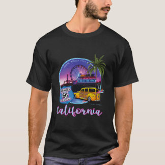 Santa Monica Pier Kalifornien 66 Ende des Trails T-Shirt