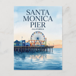 Santa Monica Pier Kalifornien Postkarte