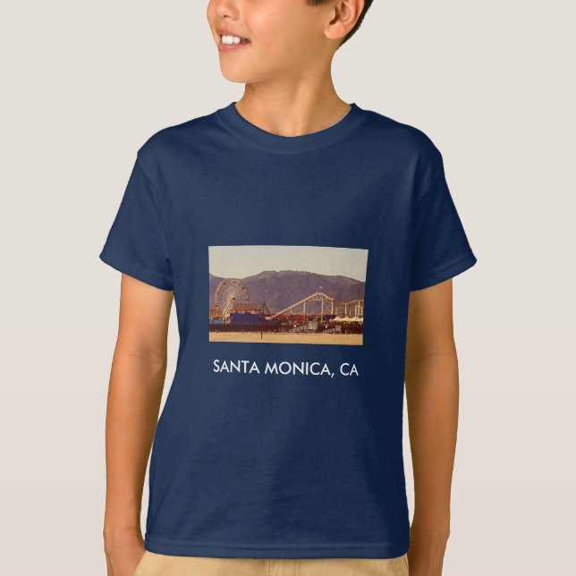 Santa Monica Pier - Kinderdunkelheits-Shirt T-Shirt (Vorderseite)