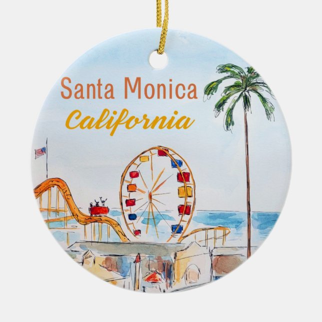 Santa Monica Pier Ornament (Vorne)