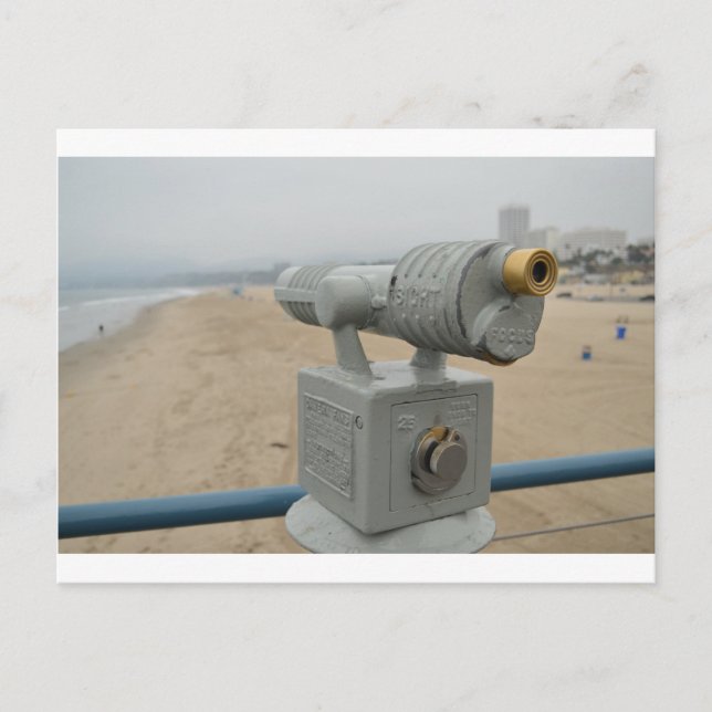 Santa Monica Pier Postkarte (Vorderseite)